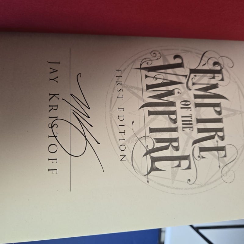 *SIGNED* Empire of the Vampire