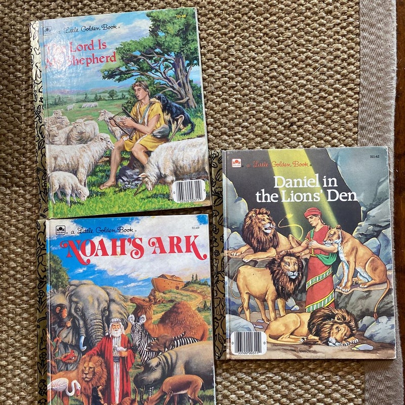 Set of 3 Little Golden Books Bible Stories