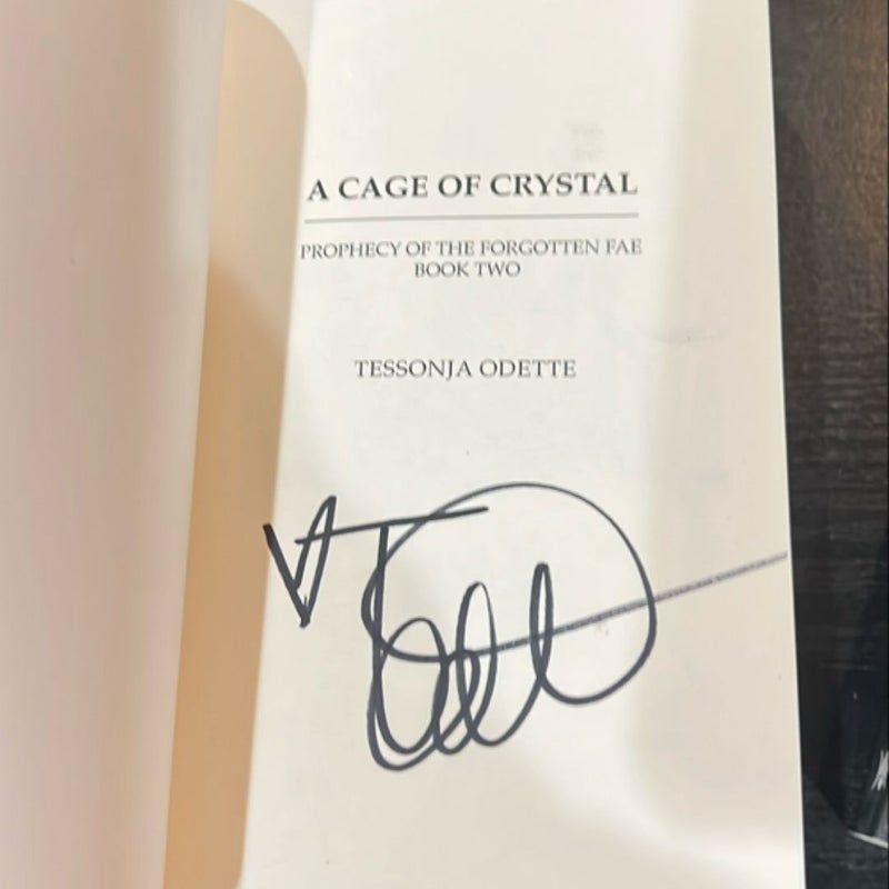 A Throne of Shadows & A Cage of Crystal BOTH SIGNED