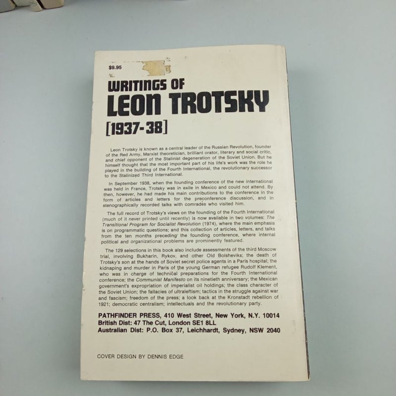 Writings of Leon Trotsky, 1937-38