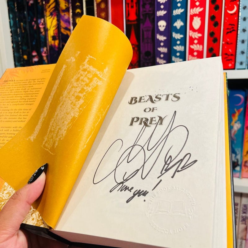 Beasts of Prey SIGNED with ANNOTATED CHAPTER