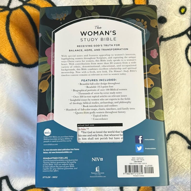 NIV, the Woman's Study Bible, Hardcover, Full-Color