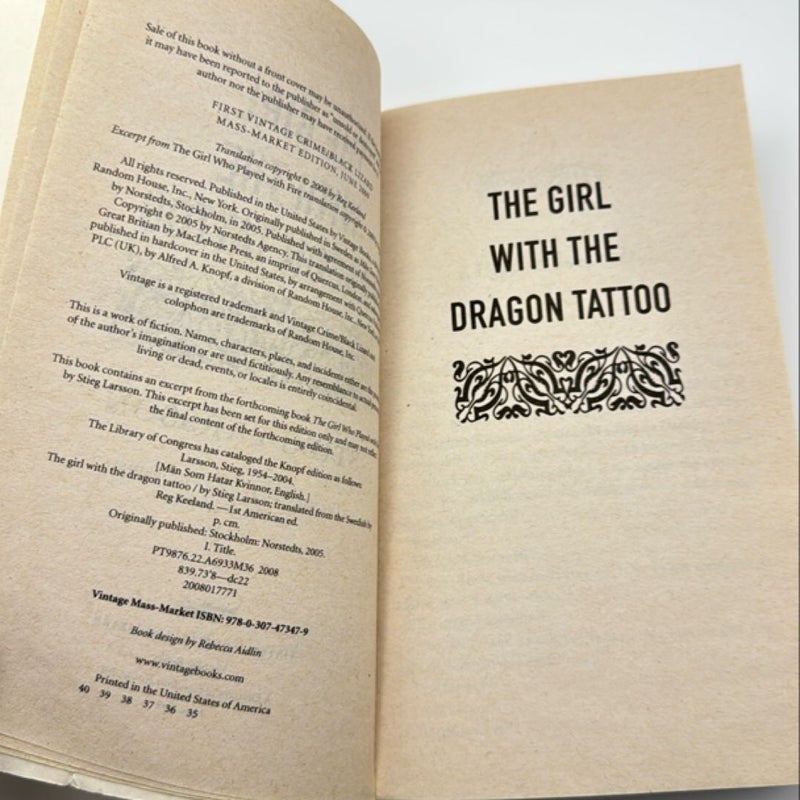 The Girl with the Dragon Tattoo