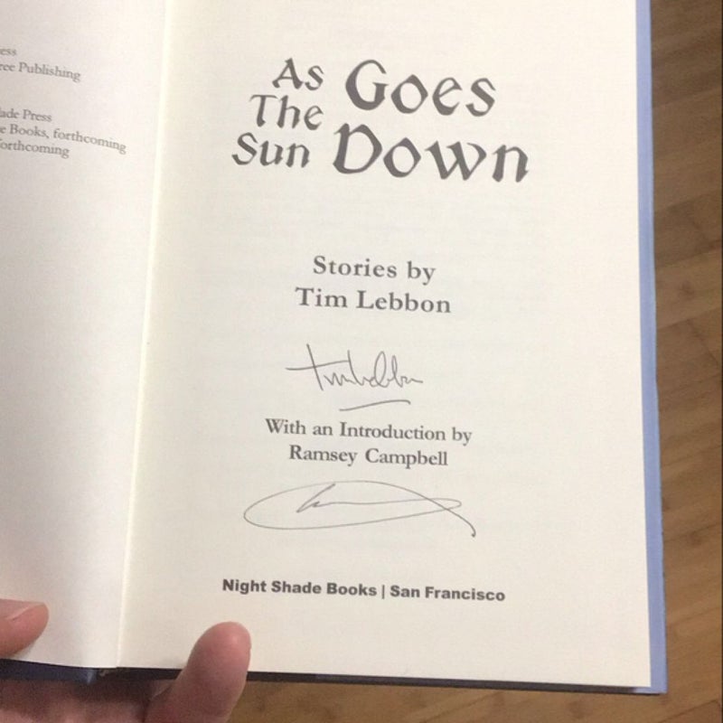 As the Sun Goes Down (signed)