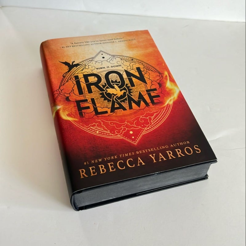 Iron Flame First US Edition sprayed edges 