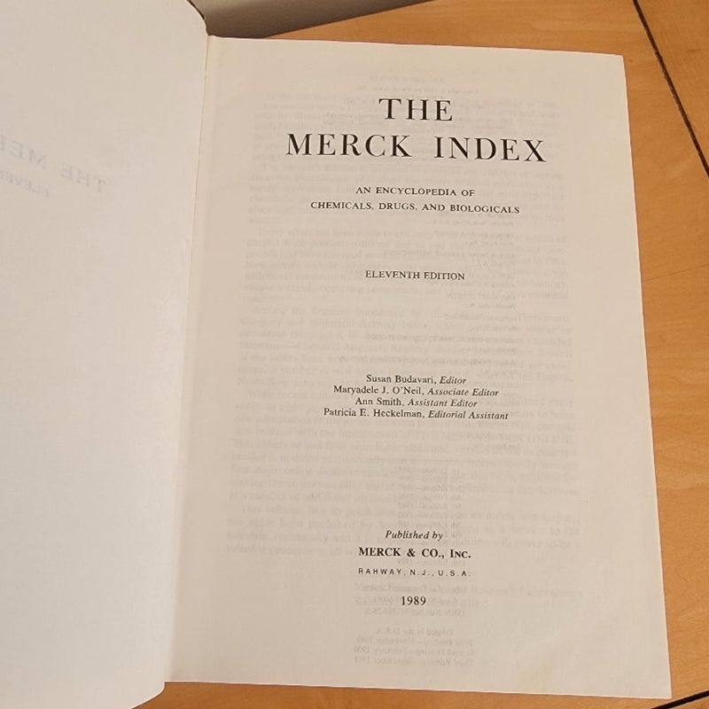 The Merck Index, 11th edition (Centennial Edition) Vintage