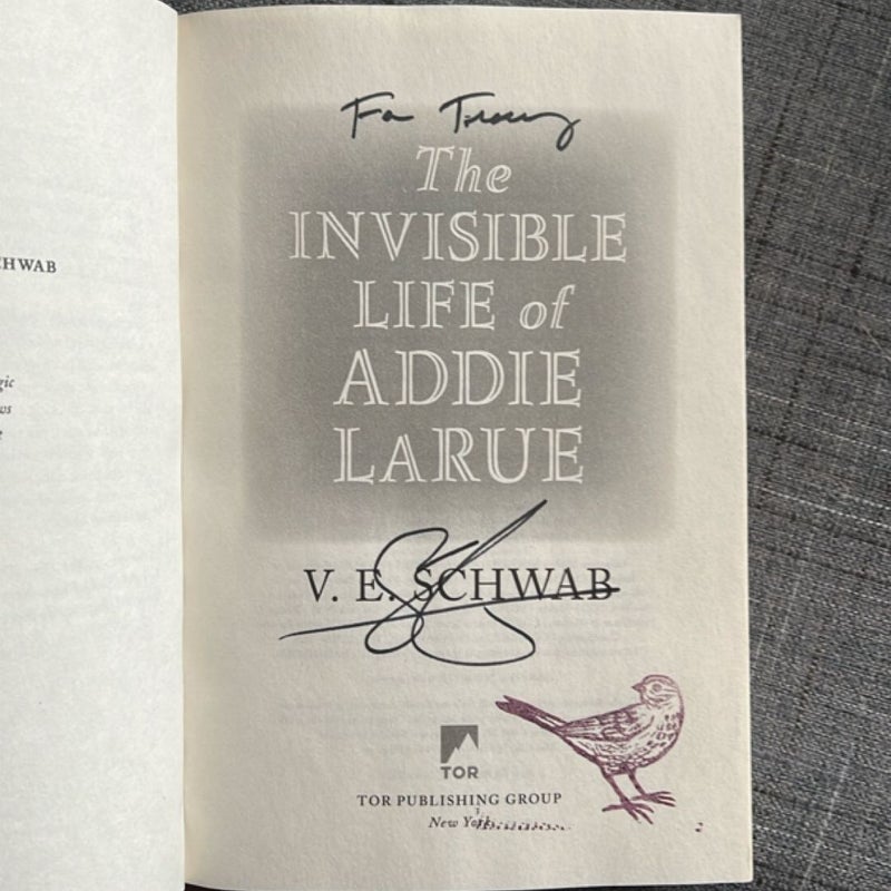 SIGNED The Invisible Life of Addie Larue