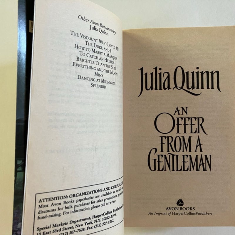 An Offer from a Gentleman - Stepback, 1st Print