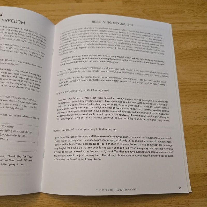 The Steps to Freedom in Christ by Neil T. Anderson
