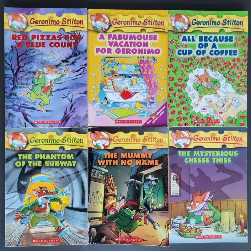 GERONIMO STILTON THEA STILTON DETECTIVE LOT OF 12 BOOKS SCHOLASTIC PAPERBACK 1ST EDITIONS