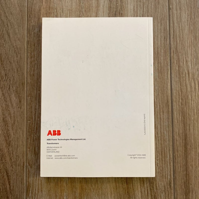 Transformer Handbook by ABB Power Technologies Management , Paperback