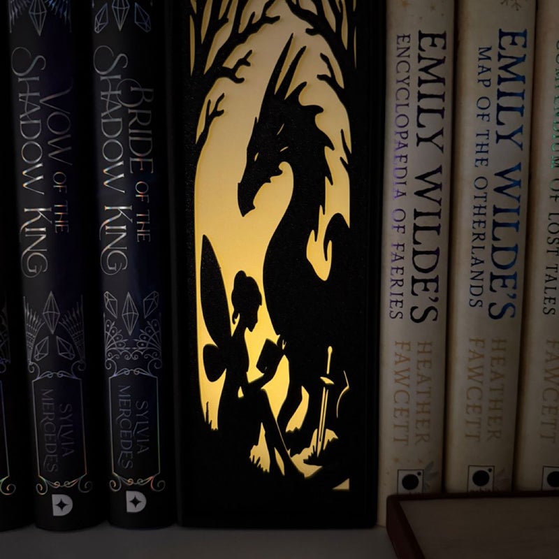 Book Nook Insert with Tea Light