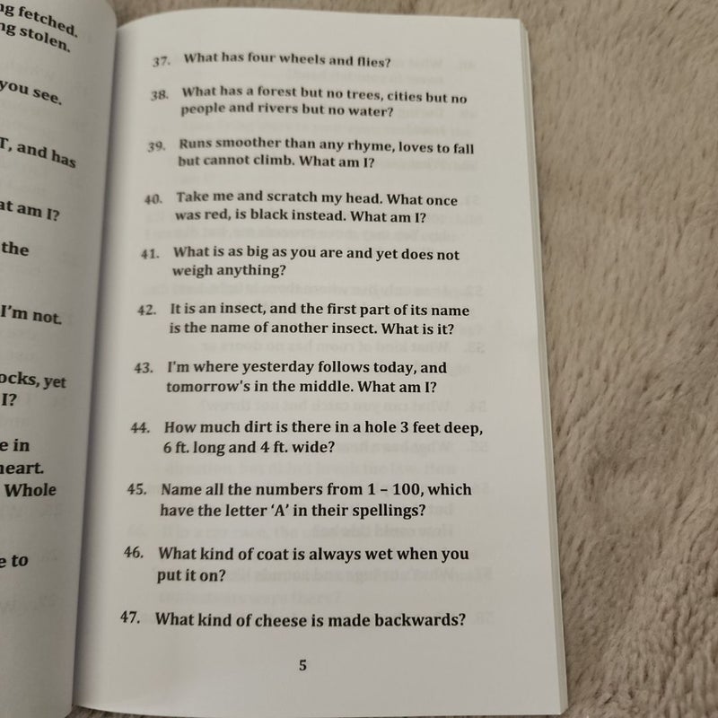 Difficult Riddles for Smart Kids