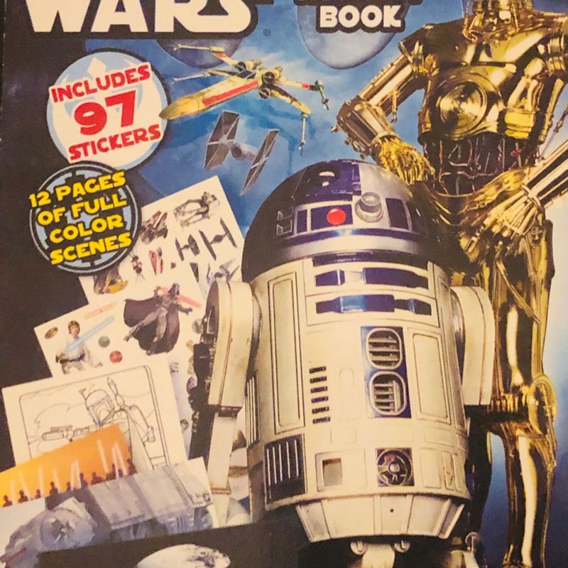 STAR WARS collection Mini sticker Activity coloring book