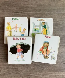 Baby Sally, Jane, Father, Mother (set of 4 small board books)