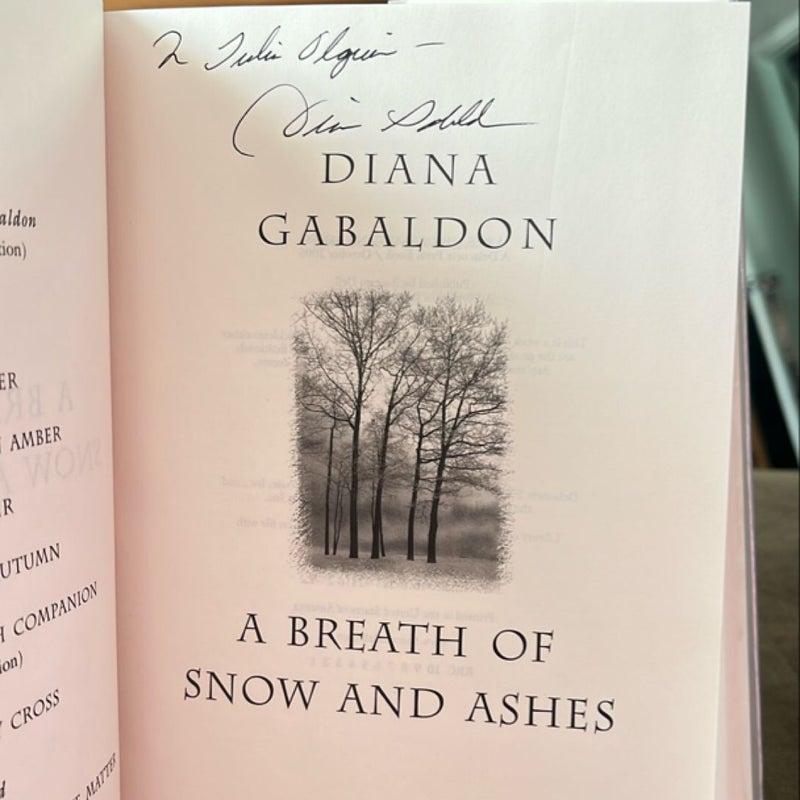 A Breath of Snow and Ashes *SIGNED*