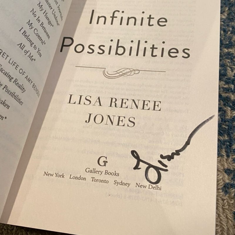 Signed - Infinite Possibilities by Lisa Renee Jones