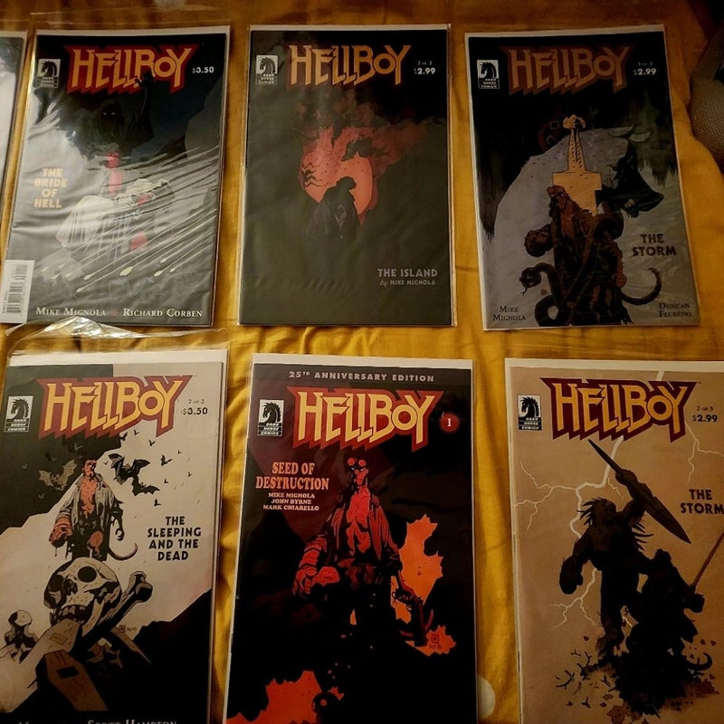 HELLBOY COMIC BOOK LOT 12 VOLUMES 