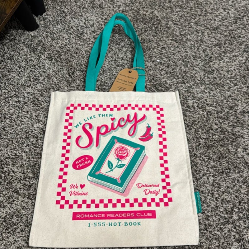 “We Like Them Spicy” Tote Bag - Barnes & Noble Exclusive