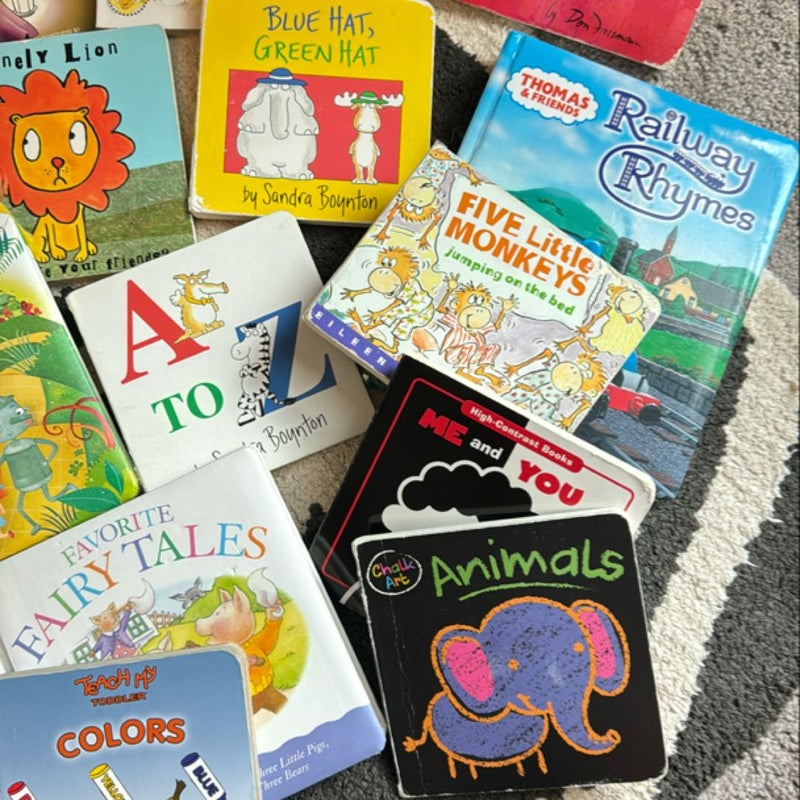 Lot of 23 baby books 