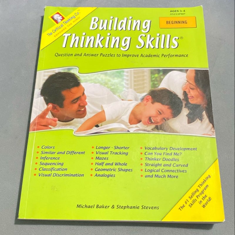 Building Thinking Skills Beginning