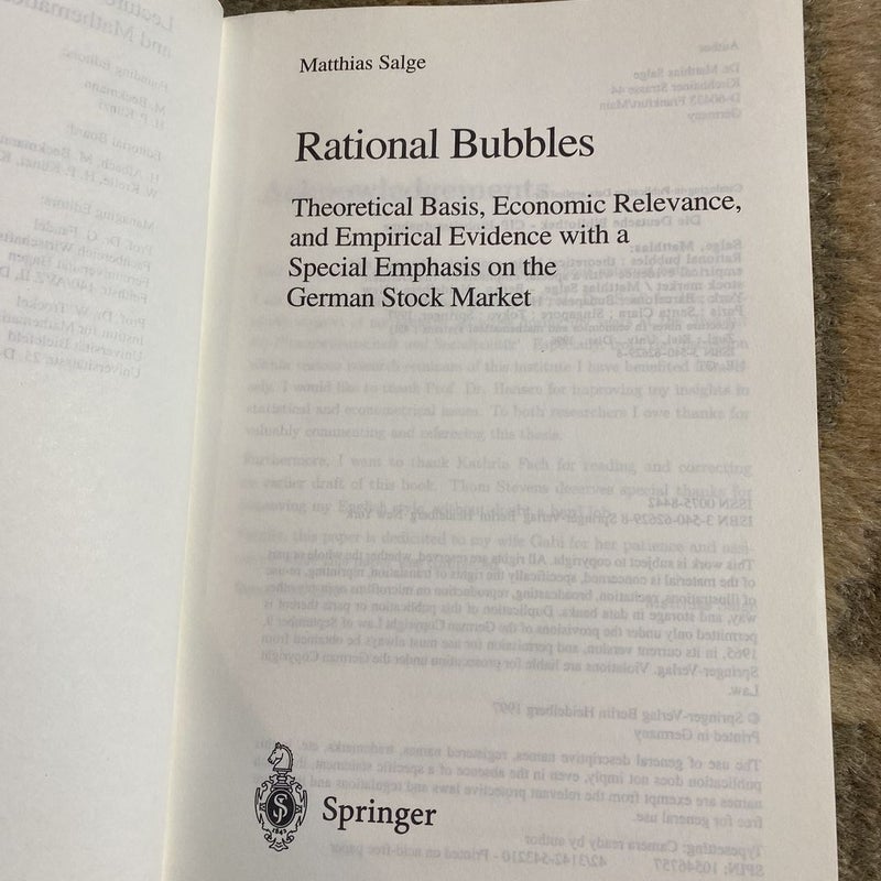 Rational Bubbles