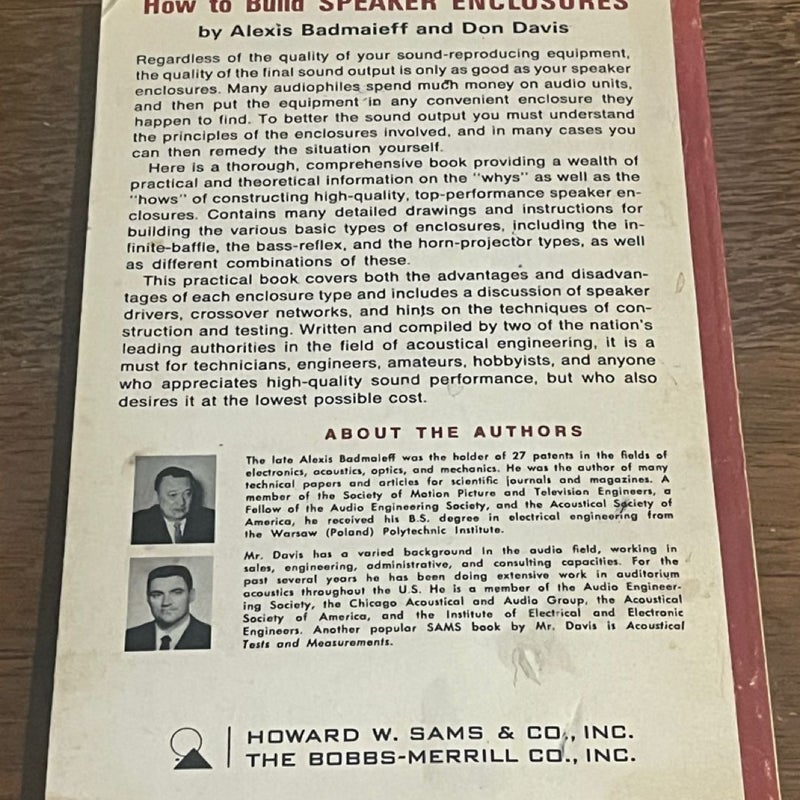 How To Build Speaker Enclosures- 1970