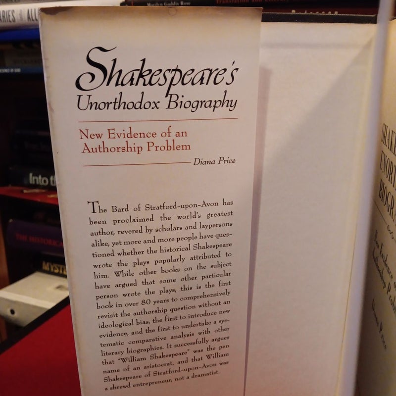 Shakespeare's Unorthodox Biography