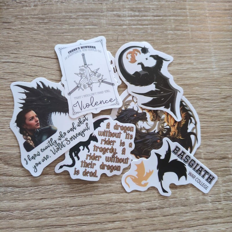 Fourth Wing Stickers (6)