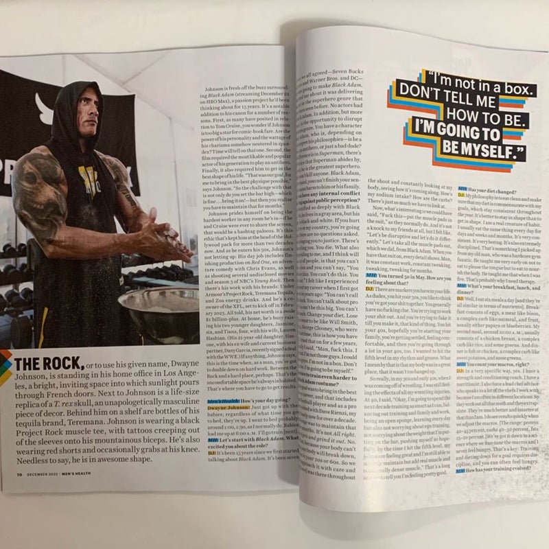 Men’s Health The Rock at 50 December 2022 Magazine