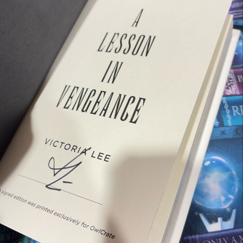 A Lesson in Vengeance owlcrate 