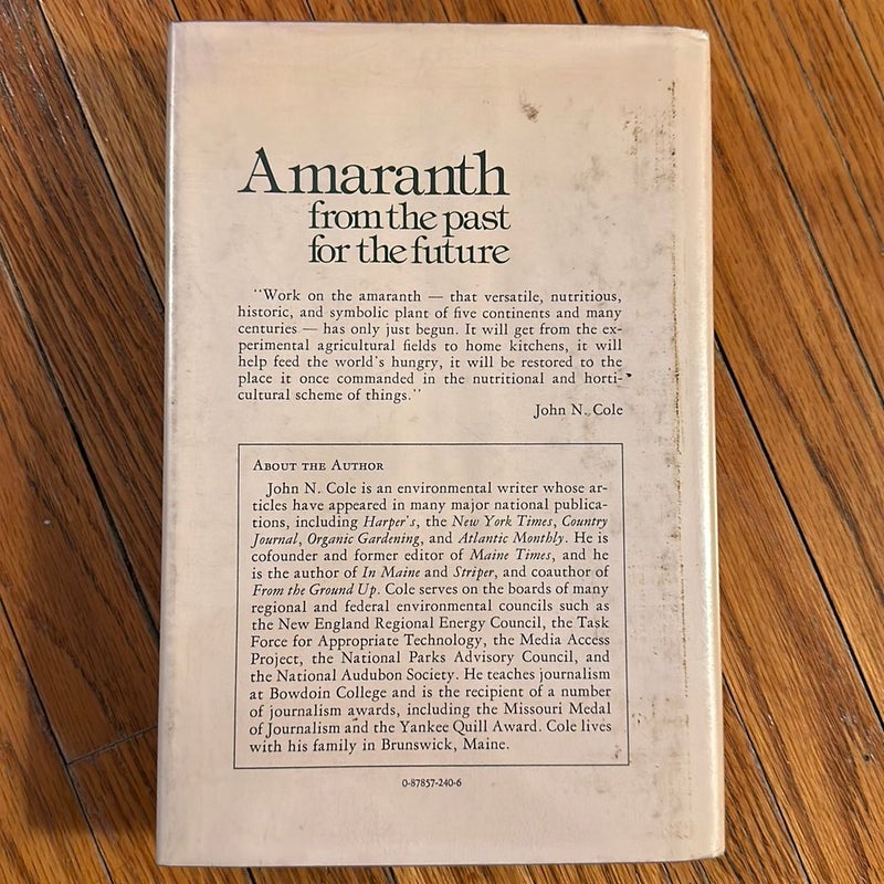 Amaranth, from the past - for the future 