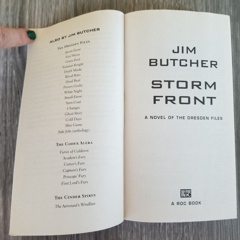 LOT OF (6) JIM BUTCHER: THE DRESDEN FILES #1-3, #10-12 1ST EDITION Urban Fantasy