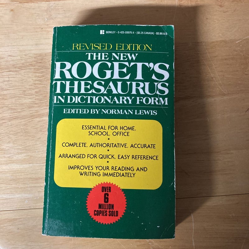 The new Rogets thesaurus in dictionary form