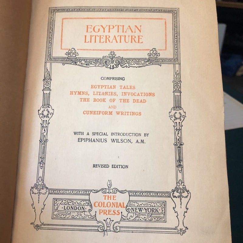 Egyptian Literature 