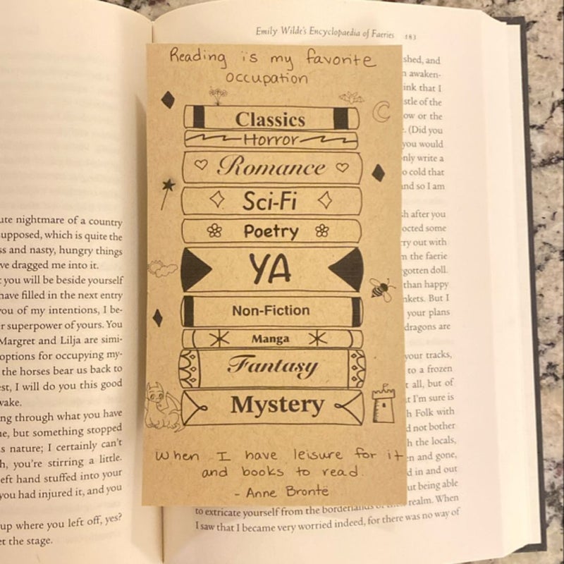Booklover Bookmarks 