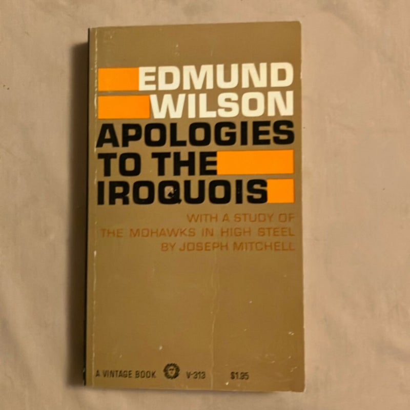 Apologies to the Iroquois