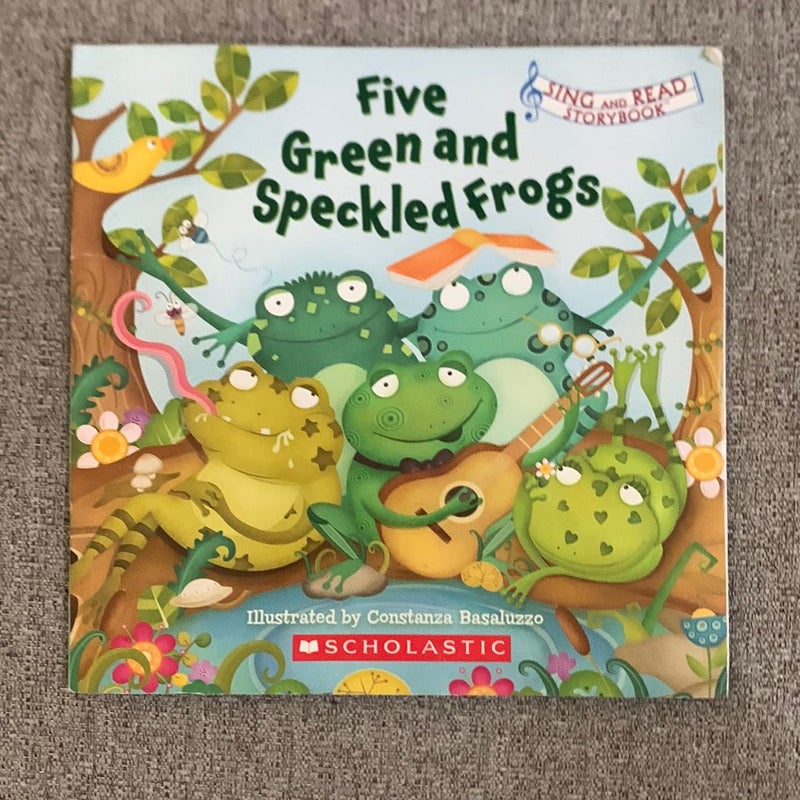 Five Green and Speckled Frogs