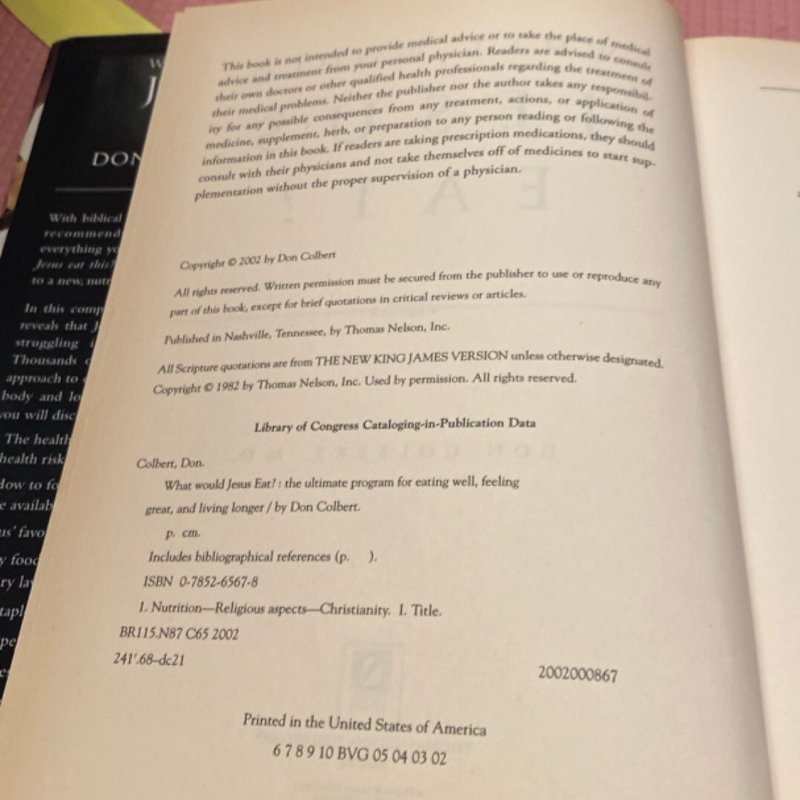 What Would Jesus Eat?