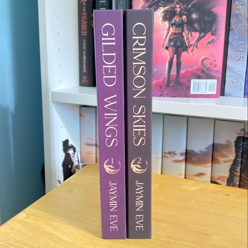 Gilded Wings & Crimson Skies (Hand Signed)