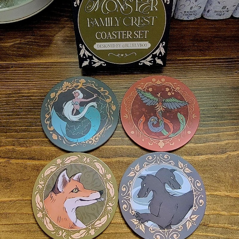 Fairyloot Only a Monster Coasters