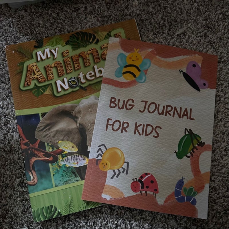 Kids Bug and Animal journals