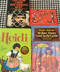 Unique classics bundle: Penguin Minis: a Little Princess; 1970 Heidi; 1984 We Have Always Lived in the Castle; movie edition One Flew Over the Cuckoo’s Nest
