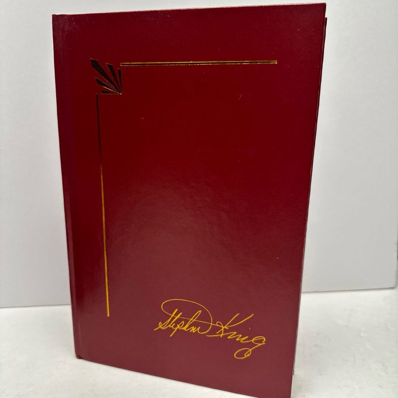 The Dark Half Stephen King Library Edition “Red Leather” Bound 