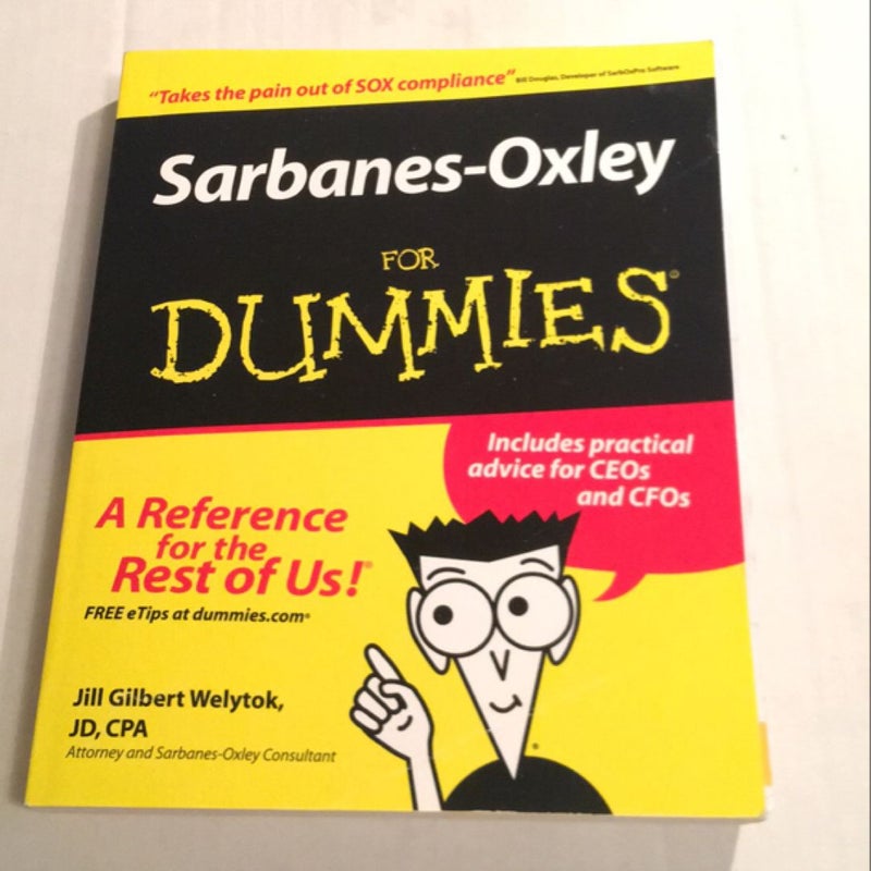 Sarbanes-Oxley for Dummies