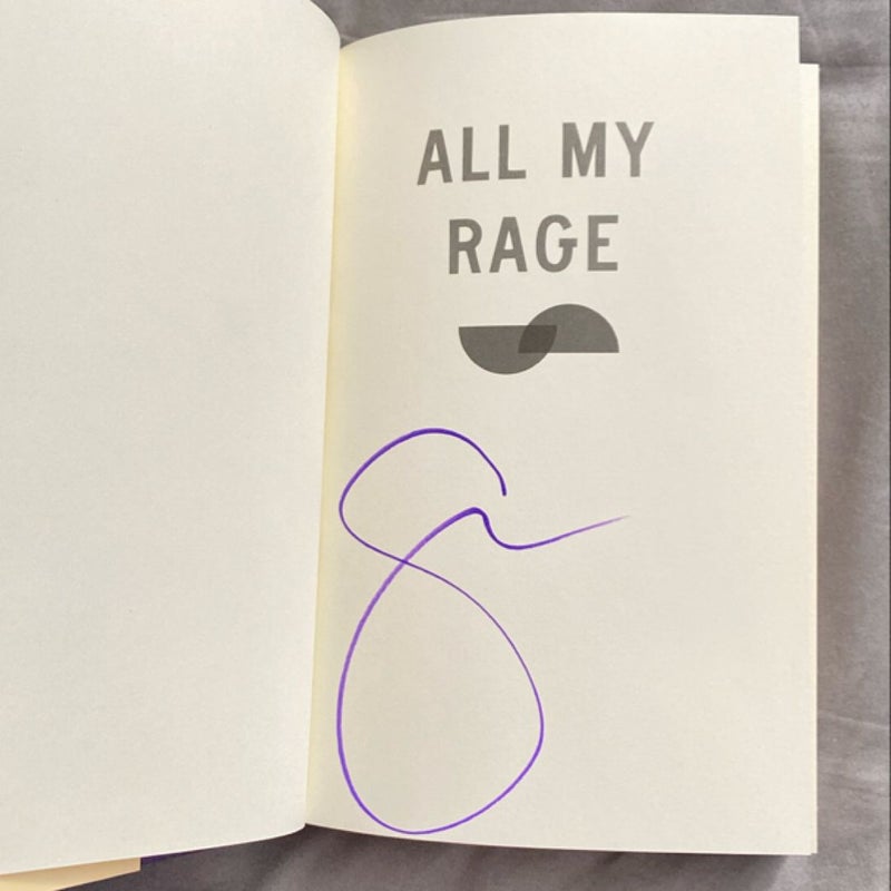 All My Rage *Signed*
