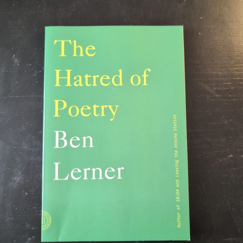 The Hatred of Poetry