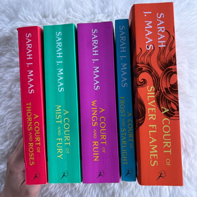 ACOTAR Series: A Court of Thorns and Roses + A Court of Mist and Fury + A Court of Wings and Ruin + A Court of Frost and Starlight + A Court of Silver Flames