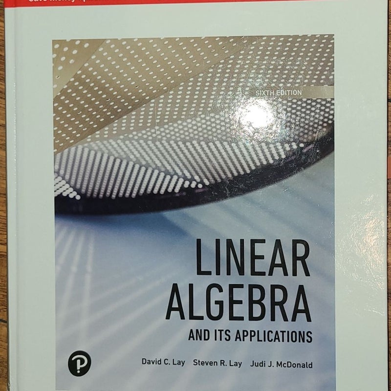 Linear Algebra and its applications (6th edition)