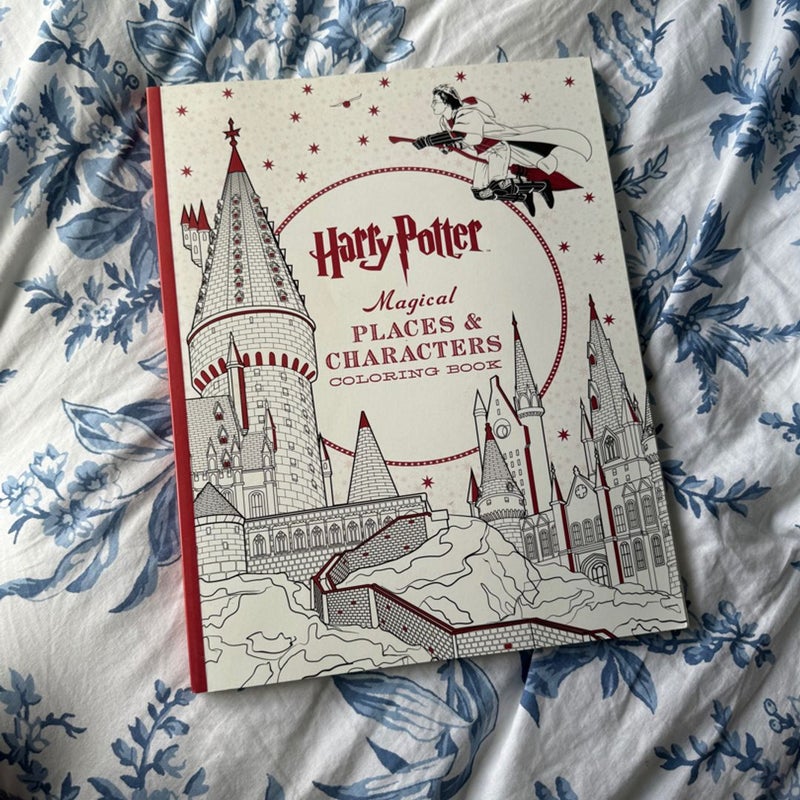 Harry Potter Magical Places and Characters Coloring Book by Scholastic